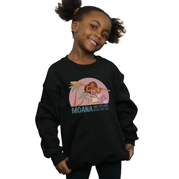 Disney Girls Moana Läs Havet Sweatshirt 12-13 År Svart Black 12-13 Years