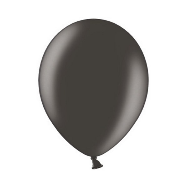 Belbal 12-tums metalliska svarta ballonger (paket med 100) En one size B Black One Size