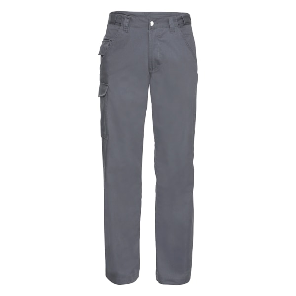 Russell Workwear Herr Polycotton Twill Byxa / Byxor (Regular Convoy Grey 32W x Regular