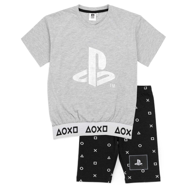 Playstation Girls Pyjamas Set 5-6 år Grå/svart Grey/Black 5-6 Years