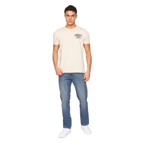 Crosshatch Herr Princed Jeans 30S Stentvätt Stone Wash 30S