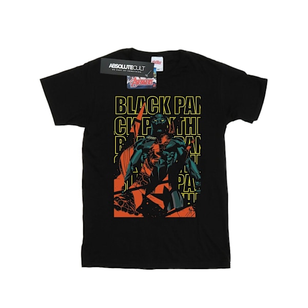 Marvel Mens Avengers Black Panther Collage T-Shirt 3XL Svart Black 3XL