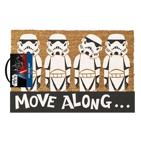 Star Wars Move Along Stormtrooper Dörrmatta En Storlek Brun/Vit Brown/White/Black One Size