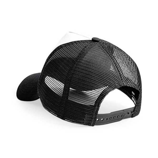 Beechfield Unisex Vuxen Snapback Trucker Cap En Storlek Svart/Vit Black/White One Size