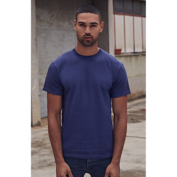 Fruit Of The Loom Mens Heavy Weight Belcoro® Cotton Short Sleev Navy S