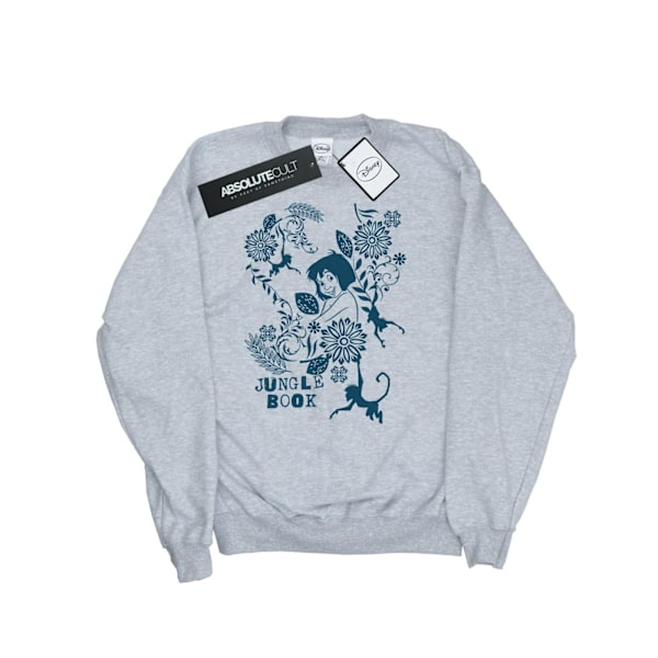 Disney Herr The Jugle Book Mowgli Tale Sweatshirt M Sports Grey Sports Grey M