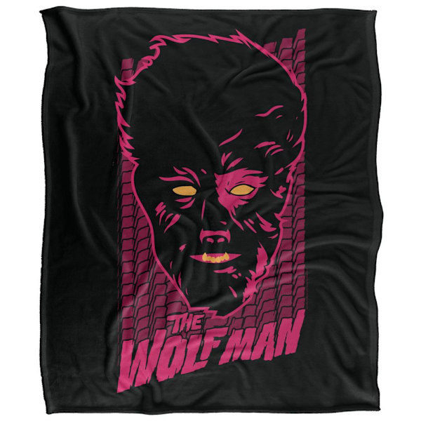 Universal Monsters Neon Wolfman Filt En Storlek Flerfärgad Multicoloured One Size