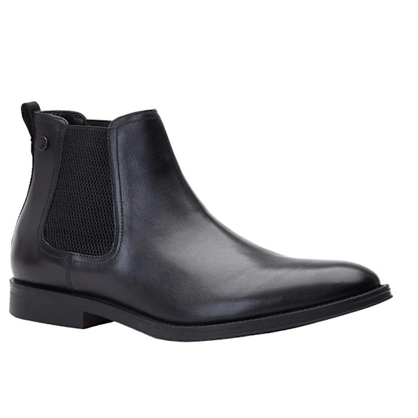 Base London Bradwell vaxade läder Chelsea boots 8 UK svart Black 8 UK