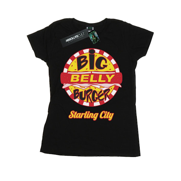 DC Comics Dam/Kvinnor Arrow Big Belly Burger Logo Bomull T-Shirt Black S