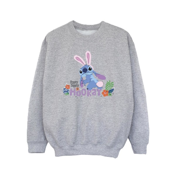 Disney Girls Lilo & Stitch Hippity Hop Stitch Sweatshirt 3-4 Ye Sports Grey 3-4 Years
