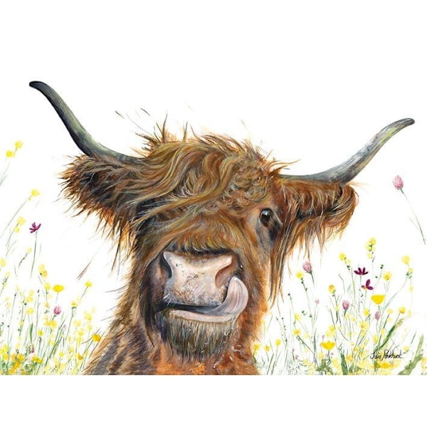 Julia Pankhurst Alfie inramad duktryck 40cm x 50cm Vit/Brun White/Brown 40cm x 50cm
