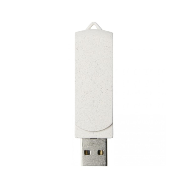 Bullet Rotate 4GB Wheat Straw USB Flash Drive One Size Beige Beige One Size