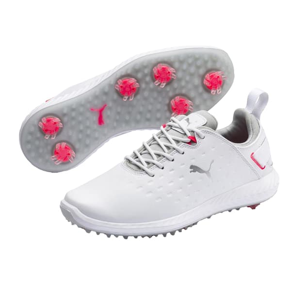 Puma Dam/Dam Blaze Pro Ignite Texturerat Läder Spiklös White 4 UK