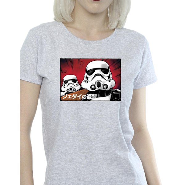 Star Wars Dam/Kvinnor Stormtrooper Japansk Bomull T-shirt XL Sports Grey XL