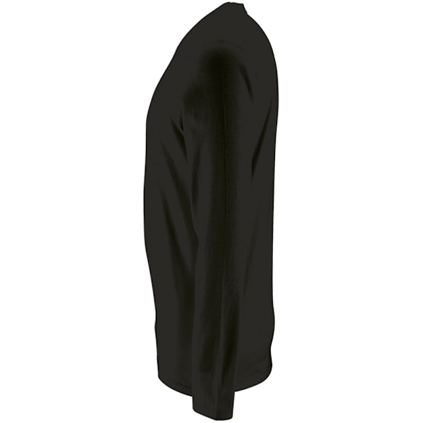 SOLS Imperial Långärmad T-shirt för Män 4XL Deep Black Deep Black 4XL