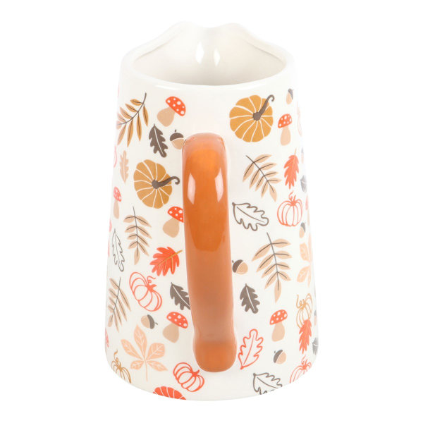 Something Different Höstlöv Och Pumpor Blomkruka En Storlek White/Orange One Size