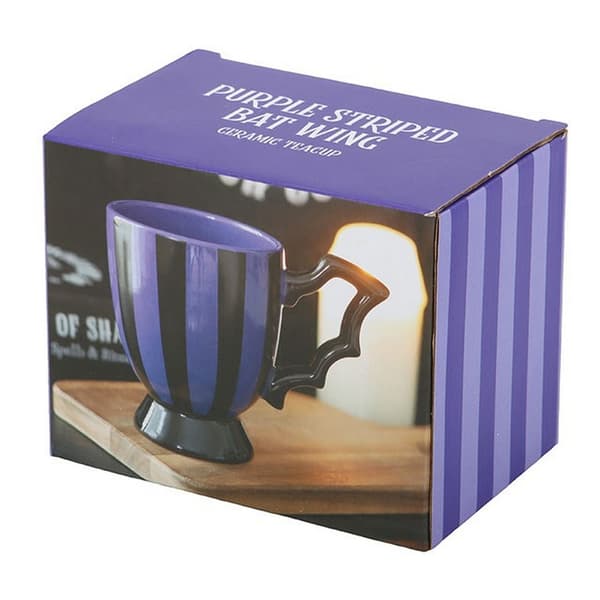 Something Different Randig Fladdermusvinge 490ml Te Kopp One Size Pur Purple/Black One Size