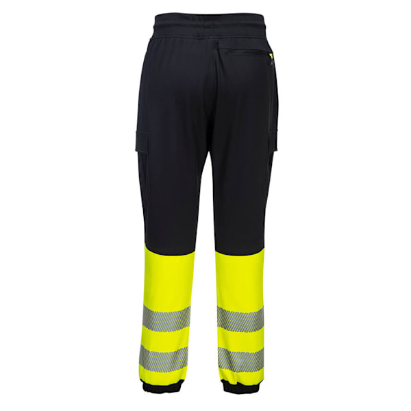 Portwest Herr KX3 Hi-Vis Flexibla Joggingbyxor L R Svart/Gul Black/Yellow L R