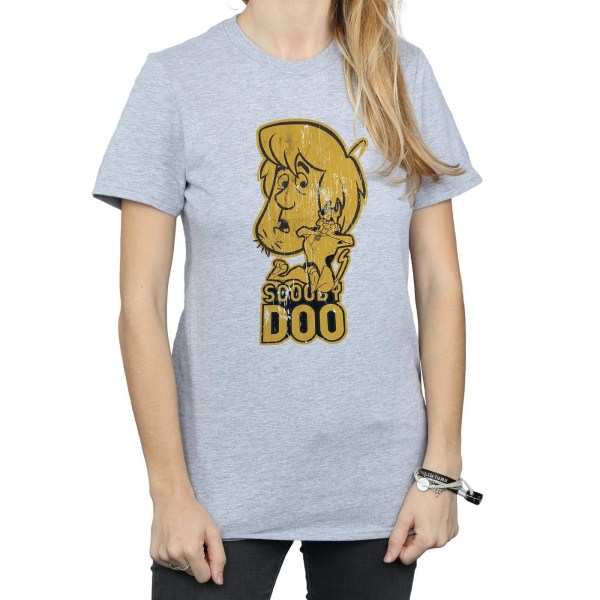 Scooby Doo Dam/Damer Och Shaggy Bomull Boyfriend T-Shirt XX Sports Grey XXL
