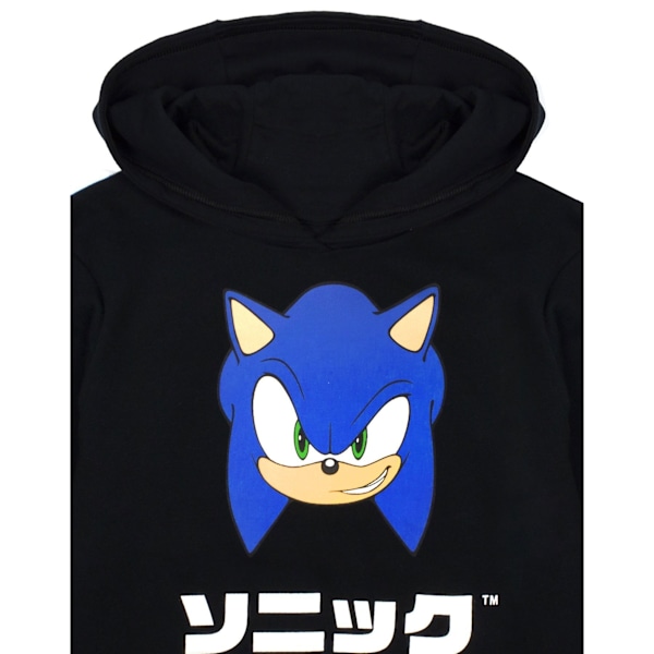 Sonic The Hedgehog Barn Hoodie för barn 6-7 år Svart/Blå Black/Blue 6-7 Years