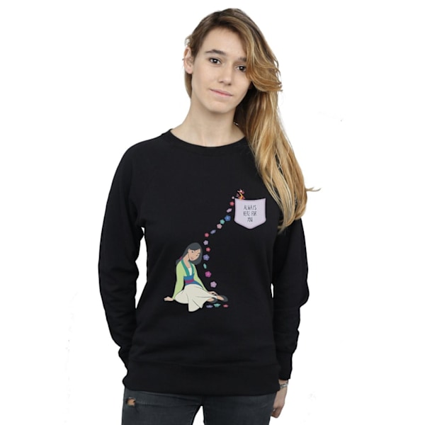 Disney Dam/Damer Mulan Alltid Här För Dig Sweatshirt XL Svart Black XL