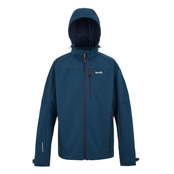 Regatta Arana Vattentät Softshelljacka för Män M Moonlight Den Moonlight Denim/Tangerine Tango M