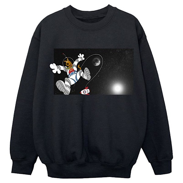 Scooby Doo Boys Flytande I Rymden Sweatshirt 3-4 År Svart Black 3-4 Years