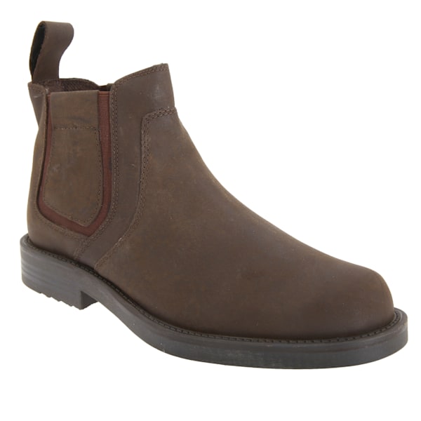 Roamers herr Twin Gusset Softie läderhandlare stövlar 7 UK brun Brown 7 UK
