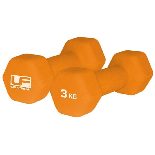 Urban Fitness Equipment Neopren Hexagon Hantel (2-pack) 3 kg Orange 3kg