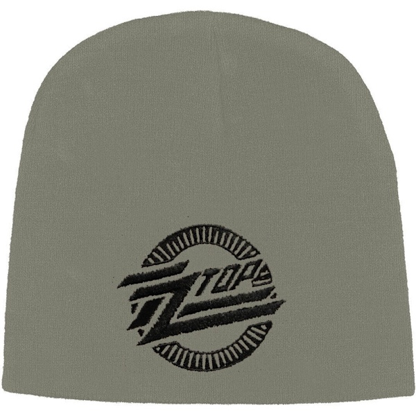 ZZ Top Unisex Vuxen Cirkellogotyp Mössa En Storlek Grå Grey One Size