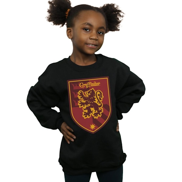 Harry Potter T-shirt med Gryffindors emblem för flickor, 5-6 år, B Black 5-6 Years