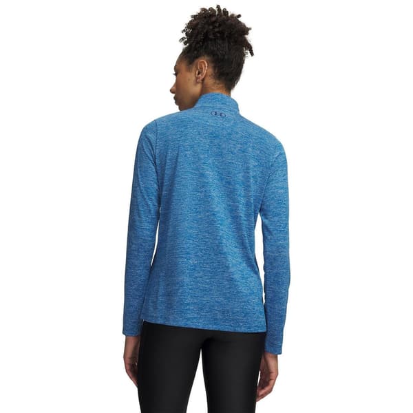 Under Armour Dam/Dam Tech Textured Half Zip Top 14 UK Aeg Aegean Blue 14 UK