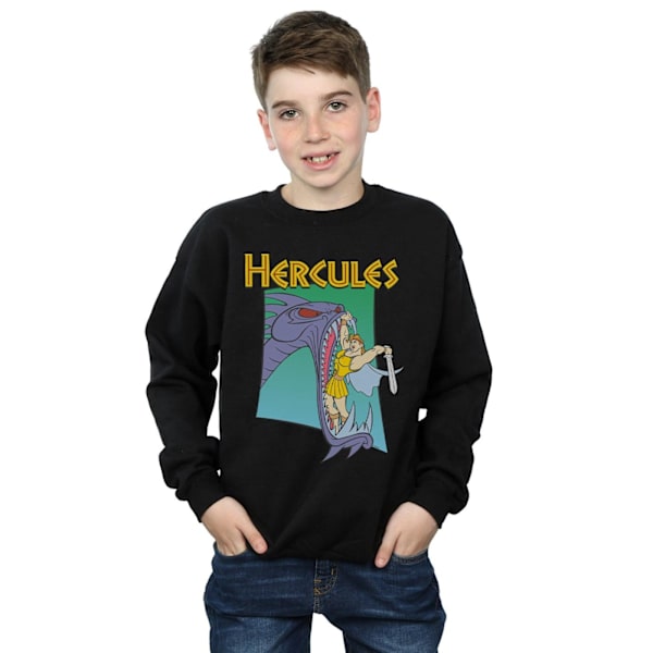 Disney Boys Hercules Hydra Fight Sweatshirt 9-11 år Svart Black 9-11 Years