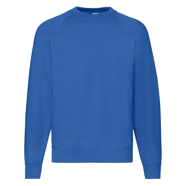 Fruit of the Loom Classic Raglan Sweatshirt för män, S, kungligt blå Royal Blue S
