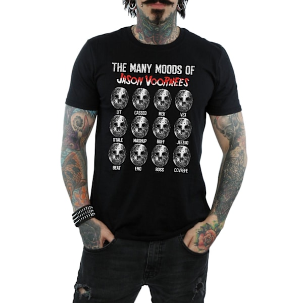 Fredag den 13:e herr The Many Moods Of Jason Voorhees T-shirt M Bla Black M