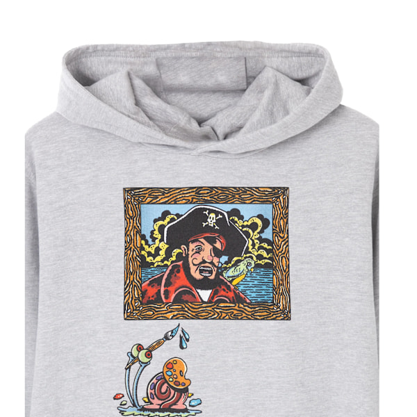 SpongeBob SquarePants Herrkonstnärlig Hoodie M Gråmelerad Grey Marl M