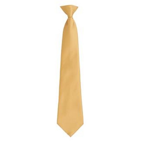 Premier Mens Fashion ”Colours” Work Clip On Tie One Size Gold Gold One Size