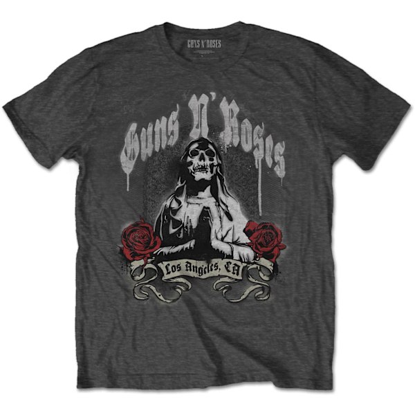 Guns N Roses Unisex Adult Death Men T-Shirt L Charcoal Grey Charcoal Grey L