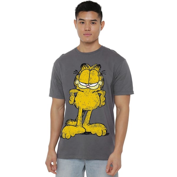 Garfield Herr Big Ol´ Cat T-Shirt M Gråmelerad Charcoal M