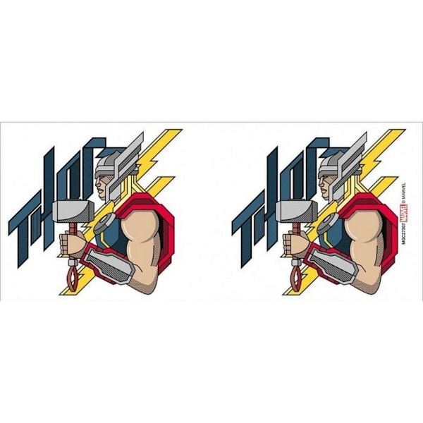 Thor Inner Two Tone Mug One Size Vit/Gul/Röd White/Yellow/Red One Size