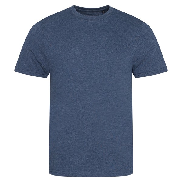 AWDis Tri Blend T-shirt för män, liten ljung marinblå Heather Navy Small
