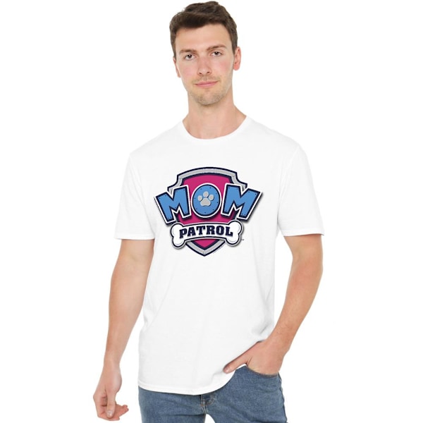 Paw Patrol Herr Mom Patrol Badge Mors Dag T-shirt 5XL Vit White 5XL