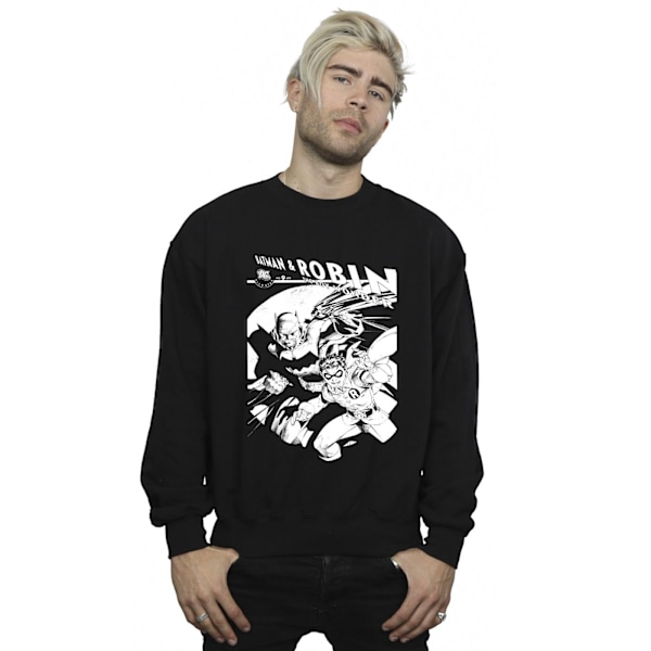 DC Comics Herr Batman Och Boy Wonder Sweatshirt XL Svart Black XL