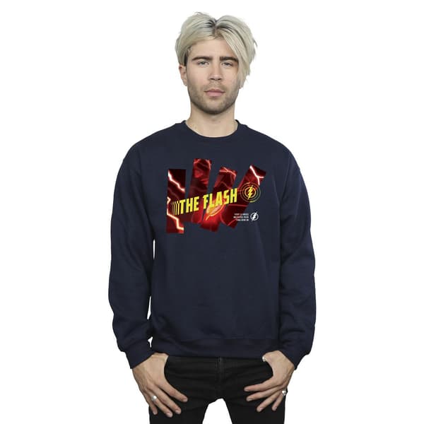 DC Comics Herr The Flash Pillars Sweatshirt XL Marinblå Navy Blue XL