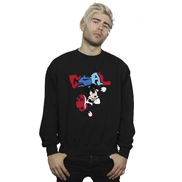 Disney Herr Mickey Mouse Goal Striker Pose Sweatshirt XL Svart Black XL