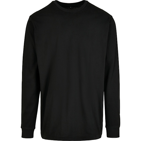 Bygg ditt varumärke Herr ekologisk sweatshirt med ribbad manschett XL Svart Black XL