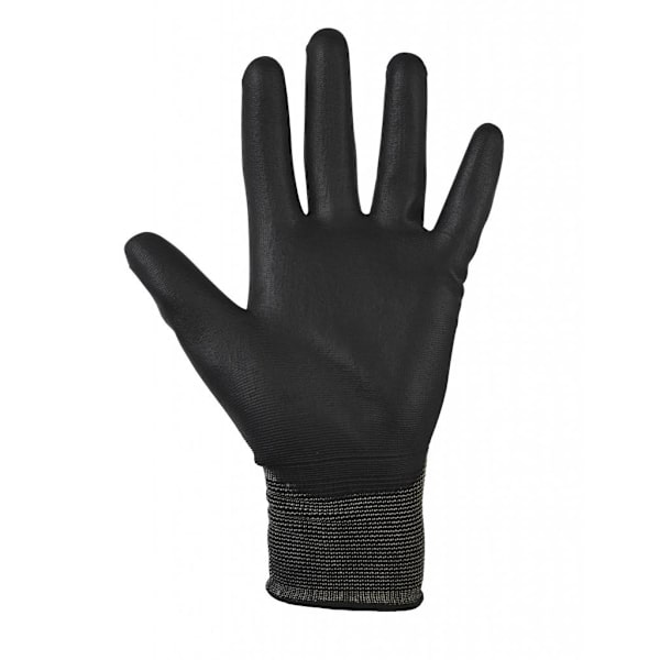 Glenwear Unisex Vuxen PU Handskar (12 Par) L Svart Black L