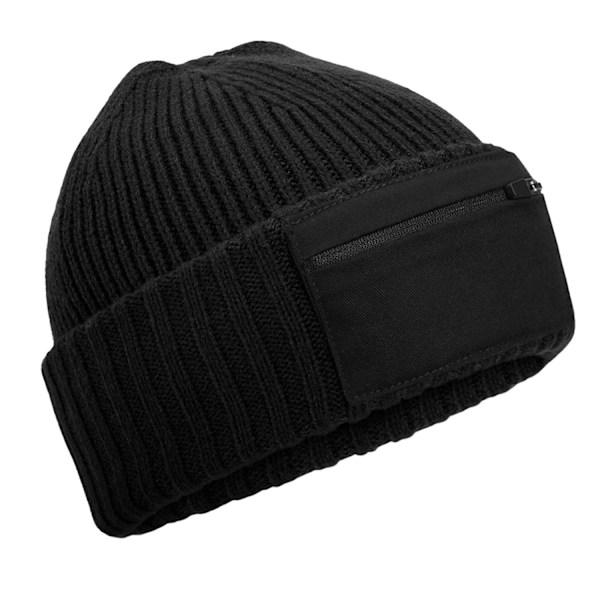 Beechfield Unisex Vuxen Randig Mössa One Size Svart Black One Size