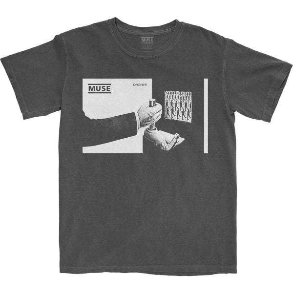 Muse Unisex Adult Shifting Cotton T-Shirt L Charcoal Grey Charcoal Grey L