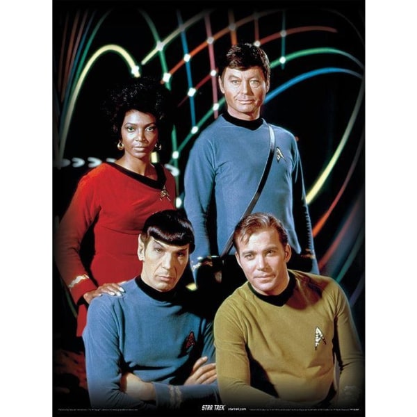 Star Trek Character Print 40cm x 30cm Flerfärgad Multicoloured 40cm x 30cm